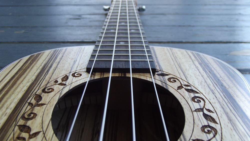 Ukulele up close, Hawaiian insrument