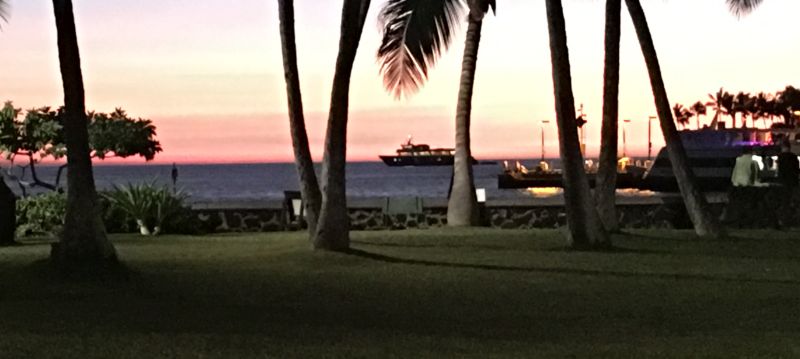 Sunset in Kailua-Kona, the Big Island, Hawaii