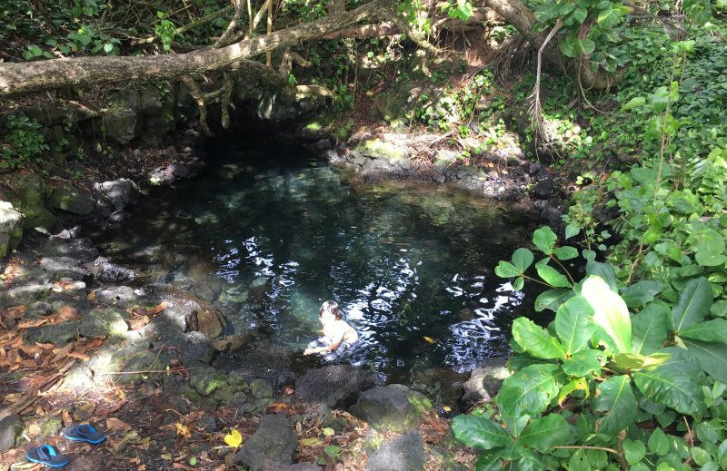 Pohoiki Hot Pond in Isaac Hale Beach Park, Big Island