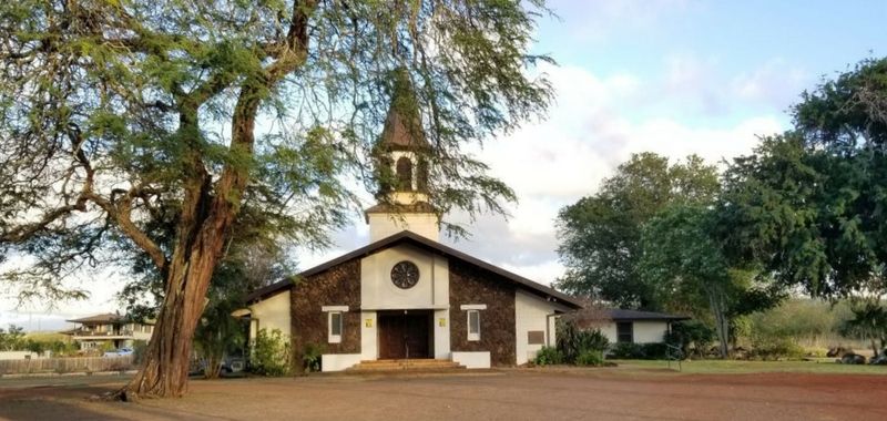 Queen Liliuokalani protestant church in Haleiwa town, North Shore Oahu