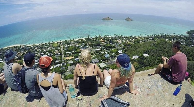 View from the top of the Kaiwa Ridge Trail, Oahu