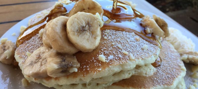 Yummy pancakes in Kihei Caffe, Maui