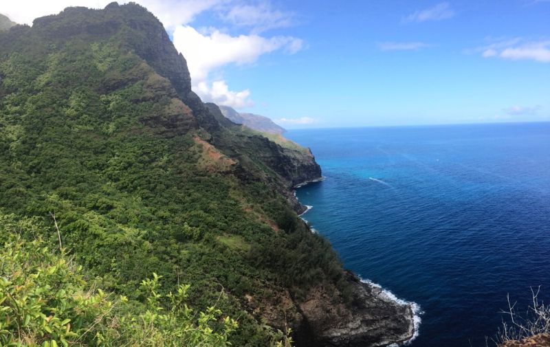 View of the Na Pali Coast from Kalalau Trail