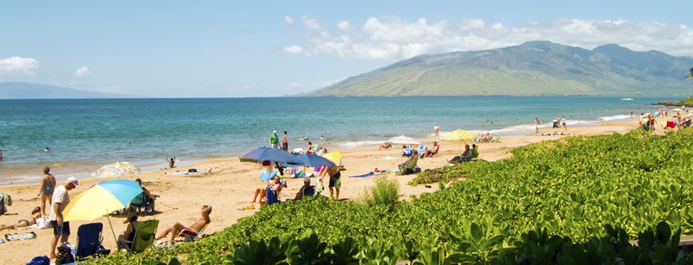 View of Kamaole Beach Park II in Maui