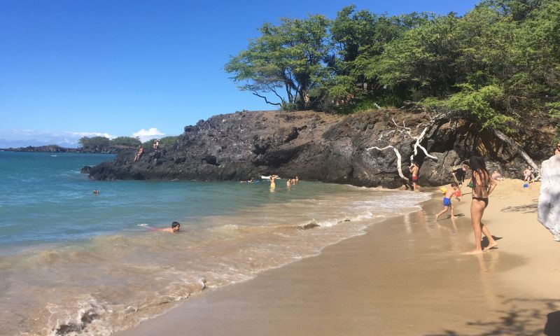 The northern side of Waialea Beach