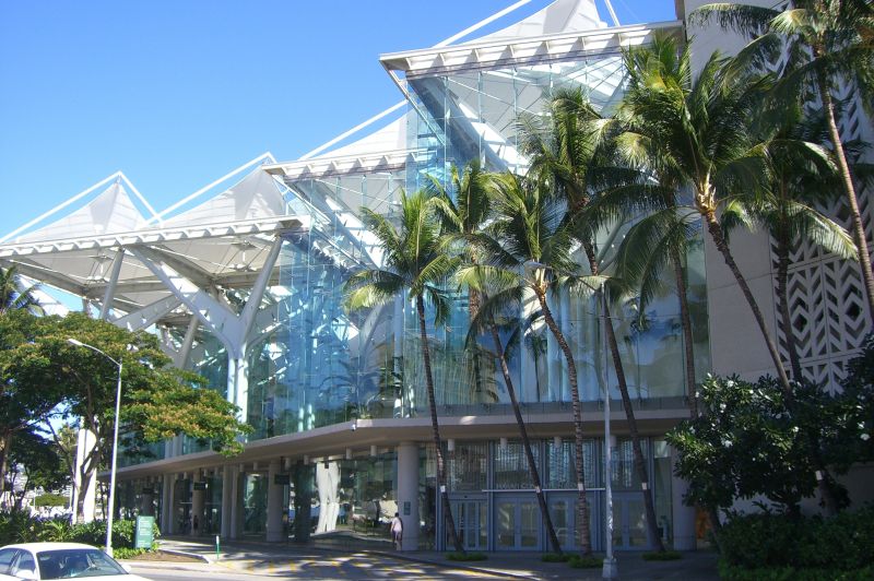 Hawaii Convention Center in Honolulu posed as Sydney Airport in TV series Lost