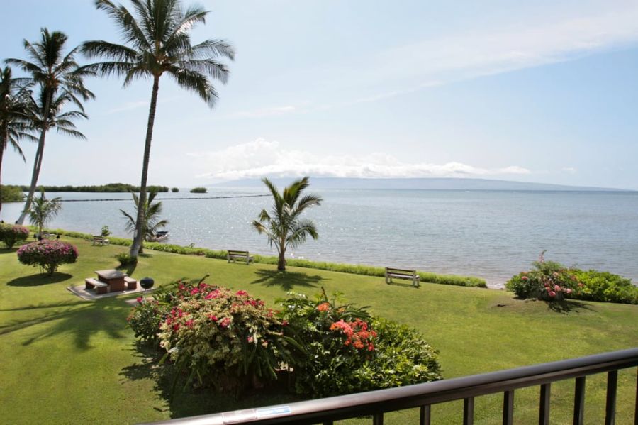 View from the balcony of Molokai Shores