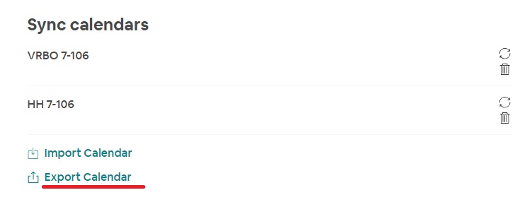 Export Airbnb calendar Step 3: Scroll down the page, and click Export Calendar link.