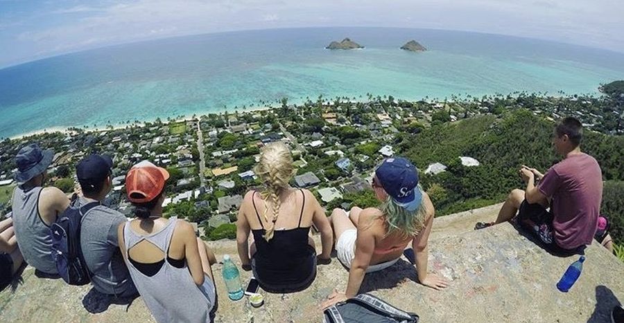 Best Oahu Hikes - Kaiwa Ridge Trail; view from the top