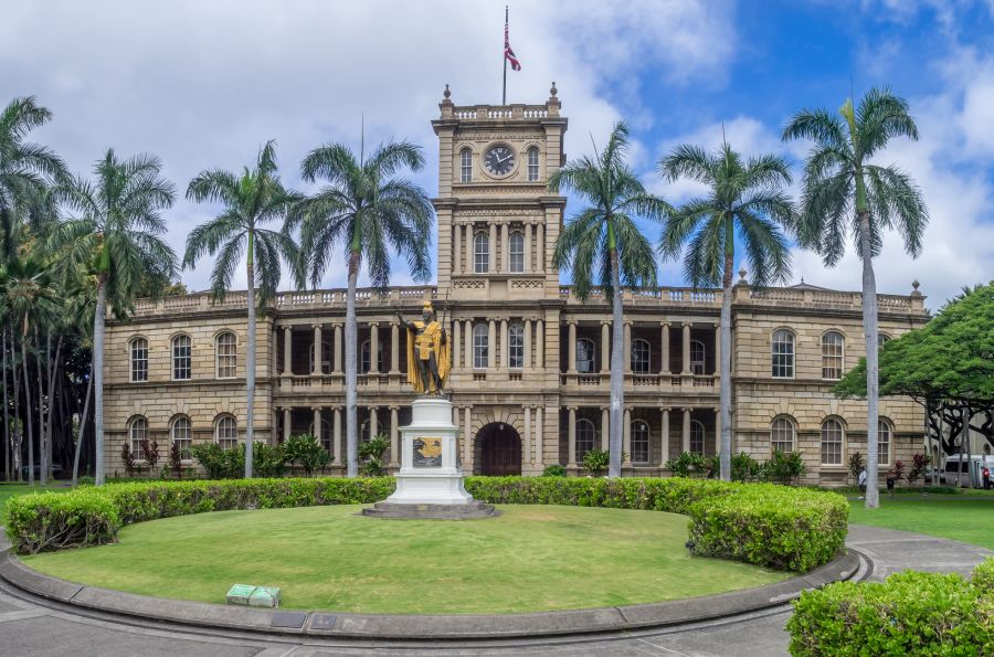 Hawaii Five-0 Filming Locations: Ali'iolani Hale, the Hawaii Supreme Court Building on King Street in Honolulu