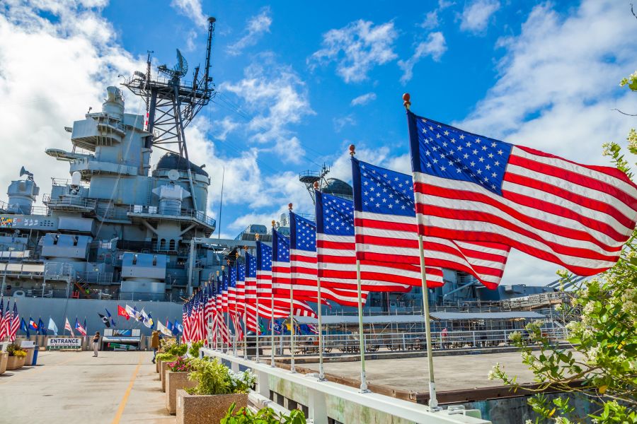 Hawaii Five-0 filming locations: Missouri Warship memorial in Pearl Harbor, Oahu