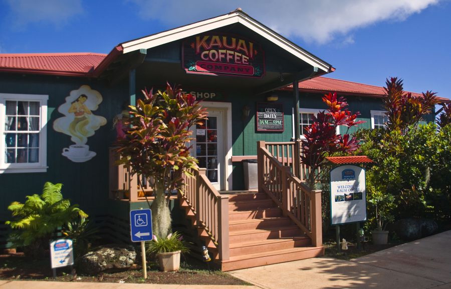 Stop at Kauai Coffee Company for a coffee break on your way to Waimea Canyon