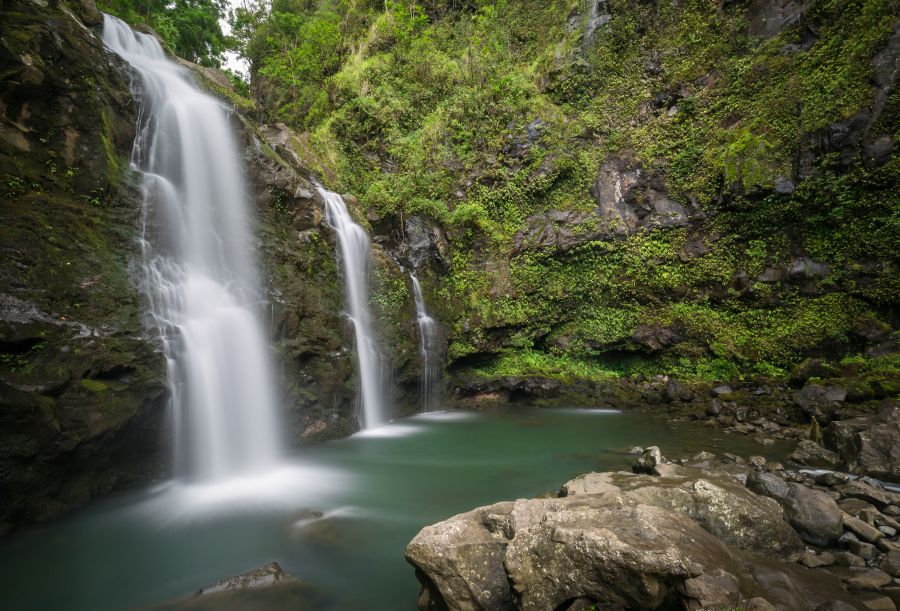 Road to Hana Stops: Three Bears falls