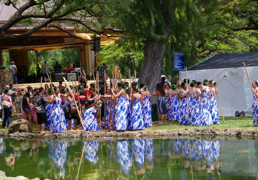 Hawaii Lei Day celebration