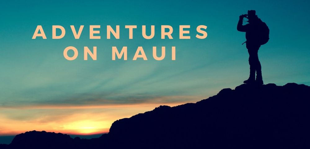 Adventures on Maui - a man on the mountain watching sunrise