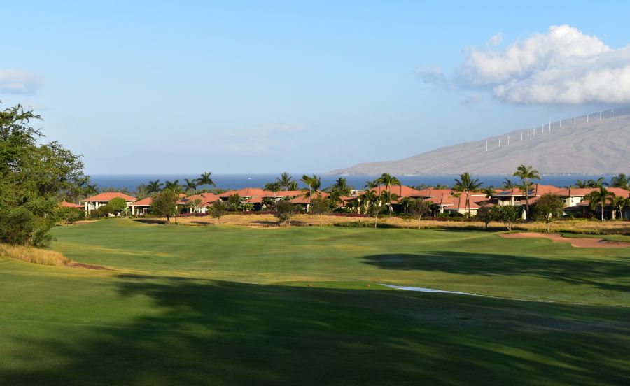 The par-5 18th hole ends the round with a downhill tee-shot and scenery worthy of a postcard.