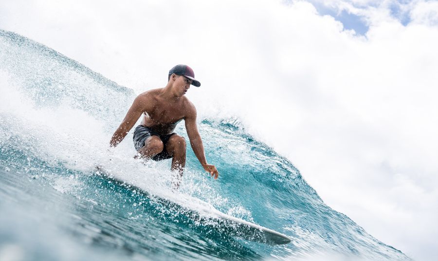 Puaena Point break offers waves to the wide spectrum of surfers.