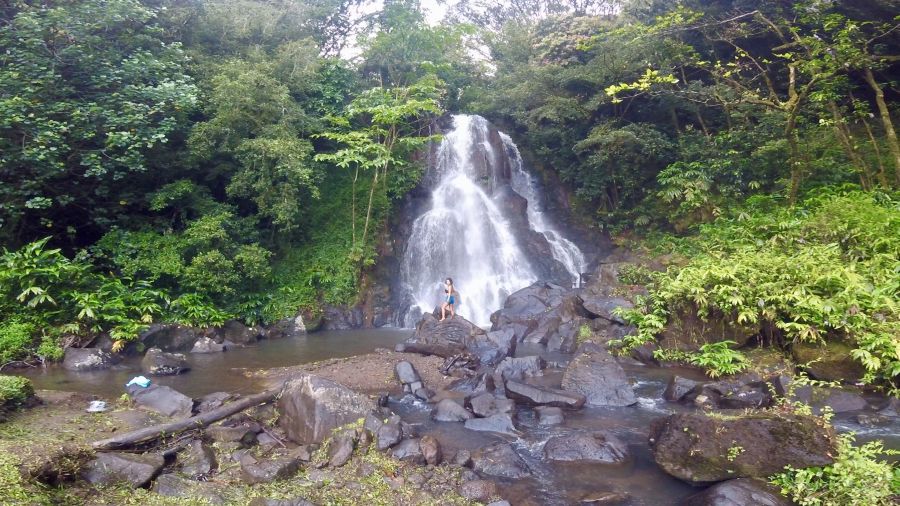 Best Oahu Hikes - Luakaha Falls Trail; waterfall and swimming hole