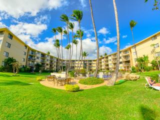 Your home away from home in Maui, Kanai a Nalu, as viewed from our beach.