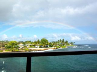 Sprinkels bring rainbows. From our lanai.
