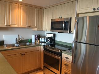 kitchen with new stainless appliances