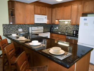 Fully equipped dine-in kitchen.