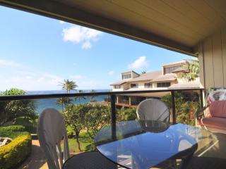 Makahuena 2-311: View from the lanai.  Be on the lookout for whales and dolphins! Round table with 4 chair and two additional chairs make dining and relaxing easy!