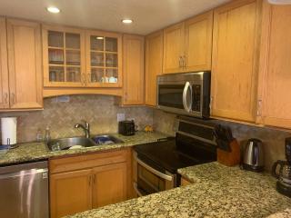 Updated kitchen with matching new stainless steel appliances